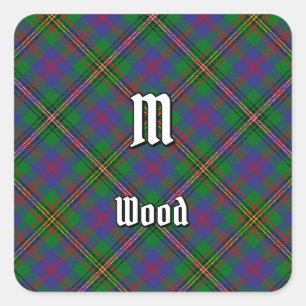 Adesivo Quadrado Clan Wood Tartan