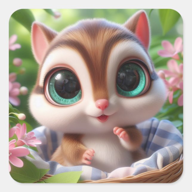 Adesivo Quadrado Clara (Frente)