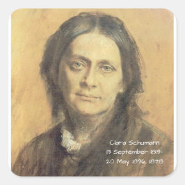 Adesivo Quadrado Clara Schumann, 1878