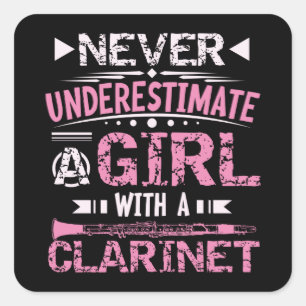 Adesivo Quadrado Clarinet