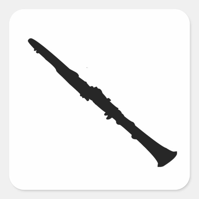 Adesivo Quadrado Clarinet (Frente)