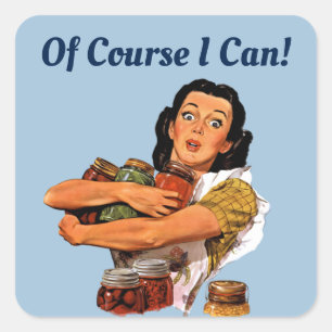 Adesivo Quadrado Claro Que Posso.