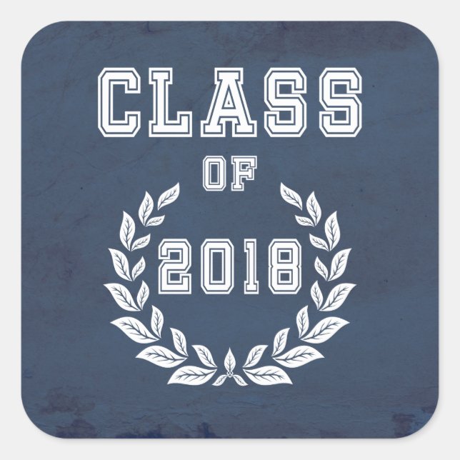 Adesivo Quadrado Classe de 2018 (Frente)