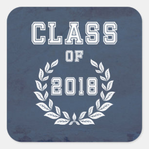 Adesivo Quadrado Classe de 2018
