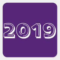 Classe de 2019 Purple Square Sticker by Janz