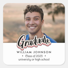 Adesivo Quadrado Classe de anúncio de gradação de 2023