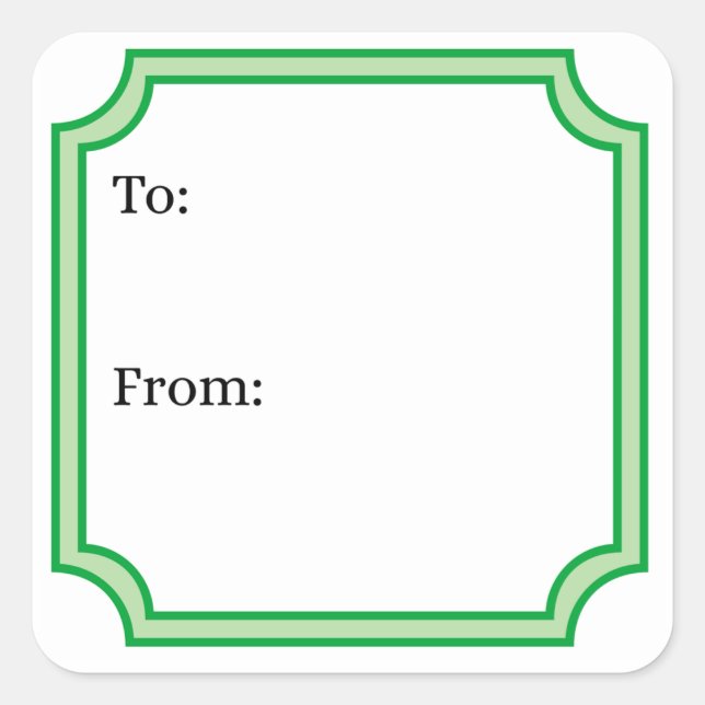 Adesivo Quadrado Classic Green (Frente)
