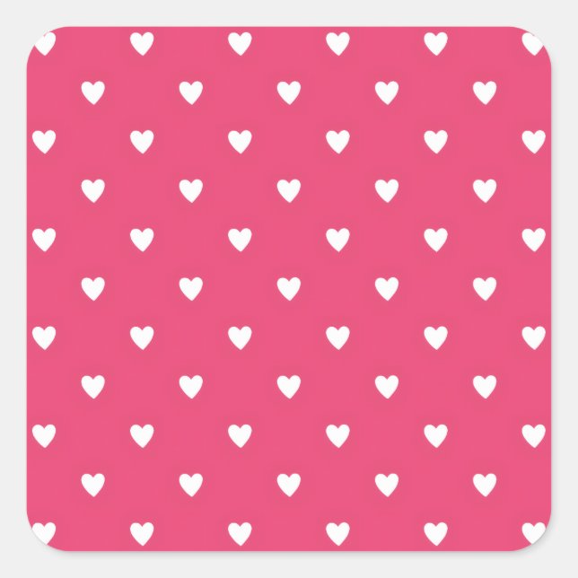 Adesivo Quadrado Classic Happy Valentine’s Day Gift for Couples  (Frente)