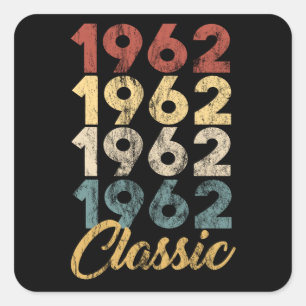 Adesivo Quadrado Clássico 1962