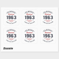 Clássico Original 1963 Original Parts Birthday Gif