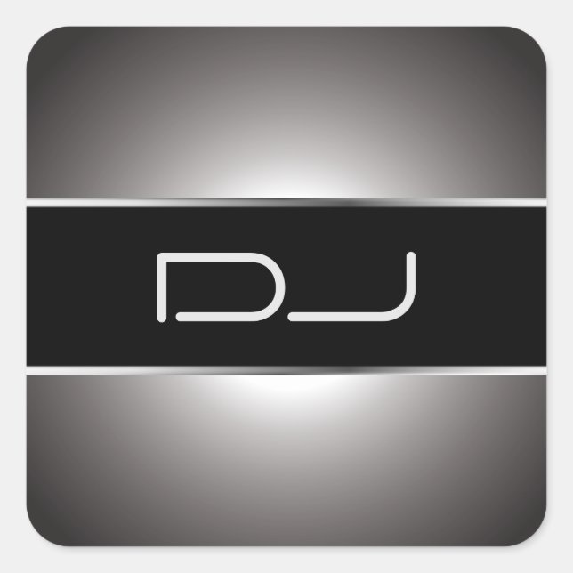 Adesivo Quadrado Classy DJ Sticker (Frente)