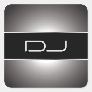 Adesivo Quadrado Classy DJ Sticker