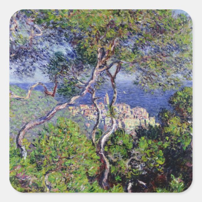 Adesivo Quadrado Claude Monet | Bordighera, 1884 (Frente)