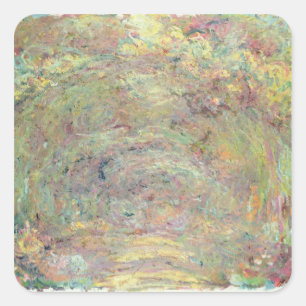 Adesivo Quadrado Claude Monet   Caminho Sombreado
