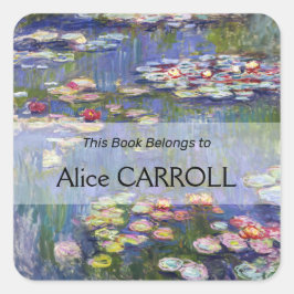 Adesivo Quadrado Claude Monet - Lírios/Ninfas