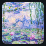 Adesivo Quadrado Claude Monet - Lírios/Ninfas 1919<br><div class="desc">Lírios/Ninfas (W.1852) - Claude Monet,  Petróleo na Canvas,  1916-1919</div>