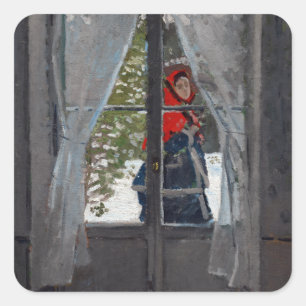 Adesivo Quadrado Claude Monet O Caco Vermelho