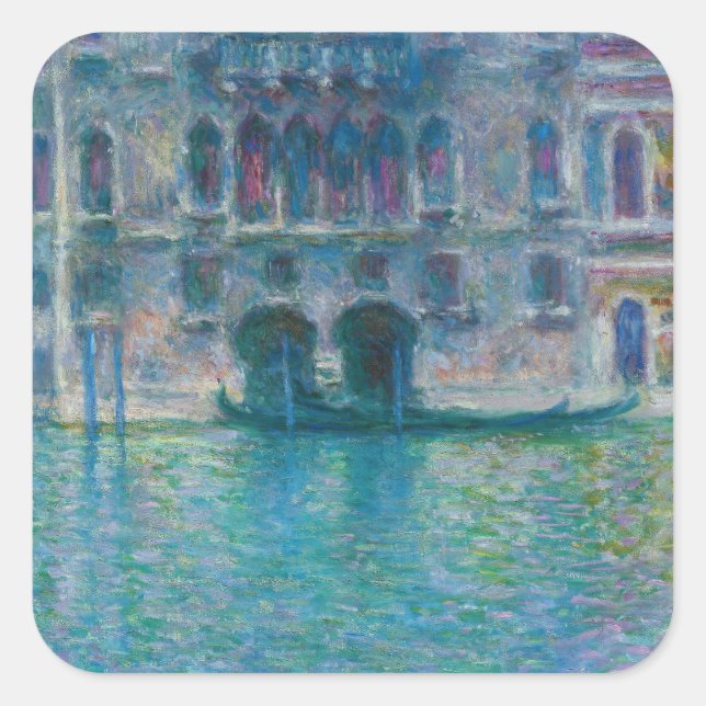 Adesivo Quadrado Claude Monet - Palazzo da Mula (Frente)