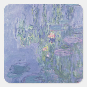 Adesivo Quadrado Claude Monet Waterlilies