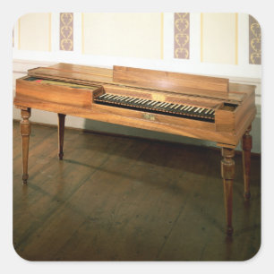 Adesivo Quadrado Clavichord, possuído uma vez por Franz Joseph