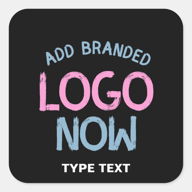 ADESIVO QUADRADO CLIENTE FASHIONÁVEL SIMPLES E LIMPO NEGRO (Frente)