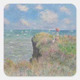 Adesivo Quadrado Cliff Walk em Pourville Monet