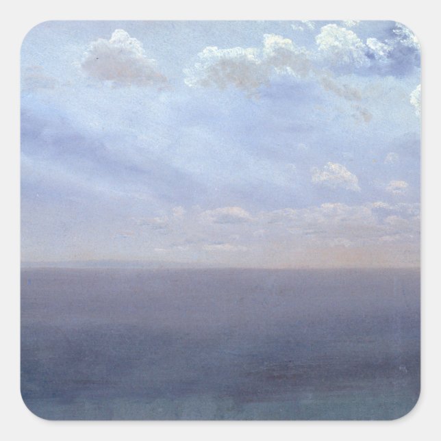 Adesivo Quadrado Cloud Study with Sea and Sky - Albert Bierstadt (Frente)
