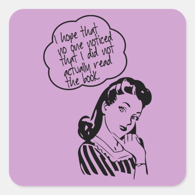 Adesivo Quadrado Clube de Livro - Espero - Retro (Frente)