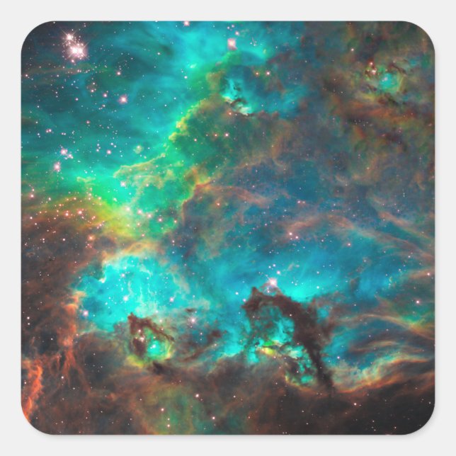Adesivo Quadrado Cluster Aqua Star impressionante (Frente)