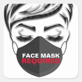 Adesivo Quadrado Cobertura de máscara de rosto HairstyleStudio Lash