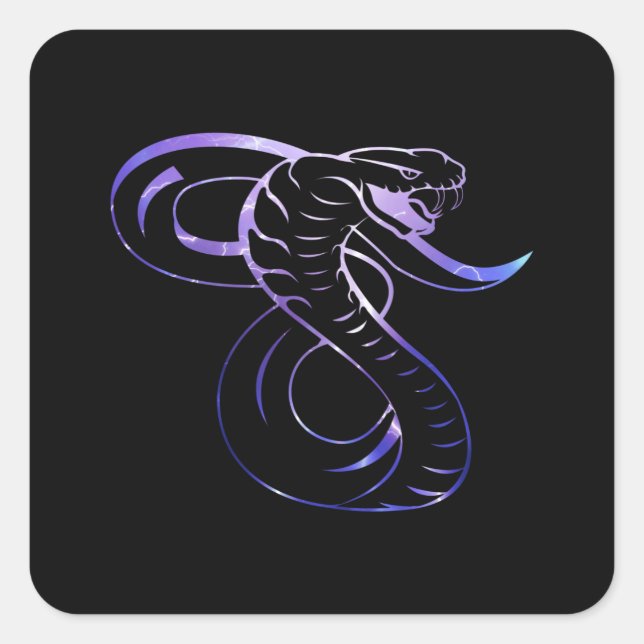 Adesivo Quadrado Cobra do Rei Cobra Incrível (Frente)