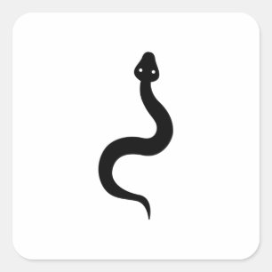 Adesivo Quadrado Cobra simples