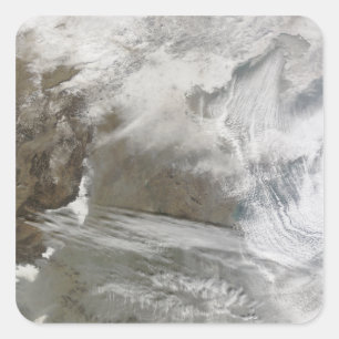 Adesivo Quadrado Cobrir de neve circunda Bo Hai