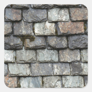 Adesivo Quadrado Cobrir do telhado com as placas da ardósia