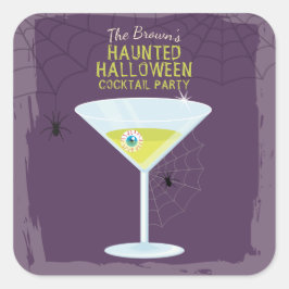 Adesivo Quadrado Cocktails Halloween