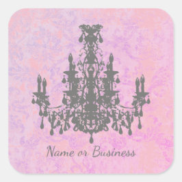 Adesivo Quadrado Coco Chandelier - ALTERAR COR / FORMA / TAMANHO