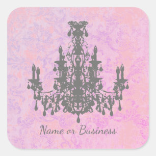 Adesivo Quadrado Coco Chandelier - ALTERAR COR / FORMA / TAMANHO