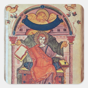 Adesivo Quadrado Cod.22 St Mark, do manuscrito do Ada