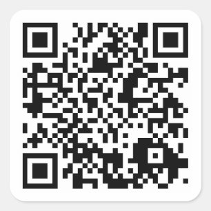 Adesivo Quadrado código customizável de QR