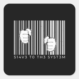 Adesivo Quadrado Código de barras