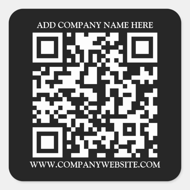 ADESIVO QUADRADO CÓDIGO QR (Frente)