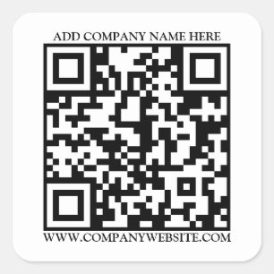 ADESIVO QUADRADO CÓDIGO QR