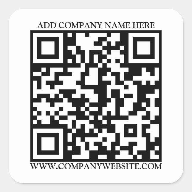 ADESIVO QUADRADO CÓDIGO QR (Frente)