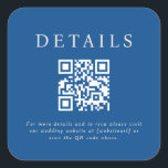 Adesivo Quadrado Código QR de Casamento Parker<br><div class="desc">Esta design de casamento apresenta um design, elegante e formal, perfeito para uma sofisticada cerimônia. O convite apresenta uma estética minimalista, com linhas limpas e foco na tipografia. Os nomes são exibidos de forma destacada em uma fonte serif clássica, dando um ar de graça ao eterno. O uso de um...</div>