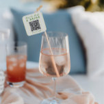 Adesivo Quadrado Código QR do Bachelorette Amarelo da Imagem Modern<br><div class="desc">Traga um toque moderno para a festa de solteira da noiva com este adesivo Retro Moderno Vintage Yellow Bachelorette QR Code Square. Este adesivo combina perfeitamente a estética do vintage com uma reviravolta contemporânea, mostrando um design azul na moda e um código QR personalizável. Capturar a essência das vibrações retrorreflectoras...</div>