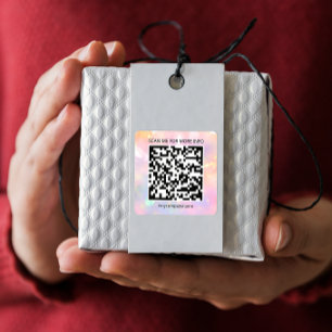 Adesivo Quadrado Código QR do logotipo Digitalize-me online Compra