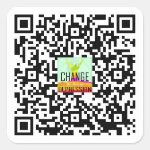 Adesivo Quadrado Código QR do site CTFOD