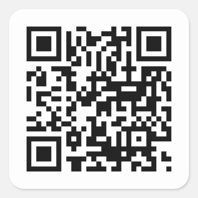 Adesivo Quadrado Código QR Empresarial (Frente)