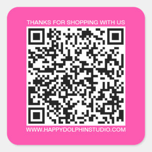 Adesivo Quadrado Código QR: Nível de Conhecimento do Site para Pequ