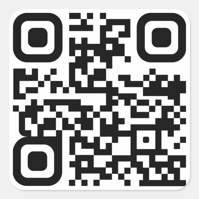 Adesivo Quadrado Código QR personalizado (Frente)